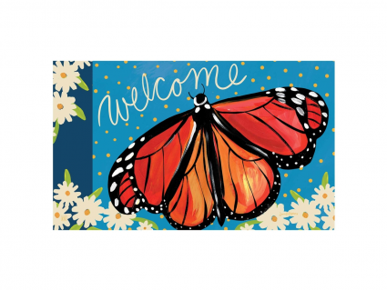 Welcome Monarch Doormat 