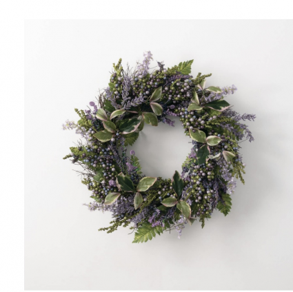 Lavender Wreath 22"