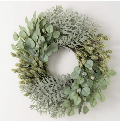 Pod Leaf Eucalyptus Wreath 26"