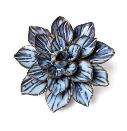 Blue Small Ceramic Flower