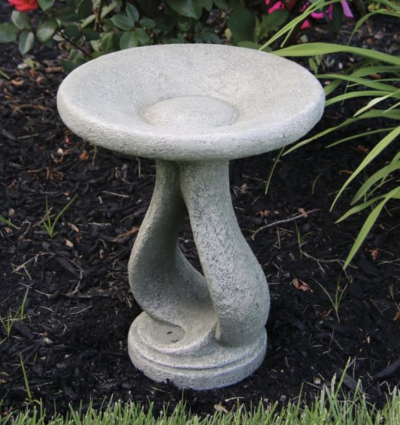 Petite One Piece Ribbon Birdbath