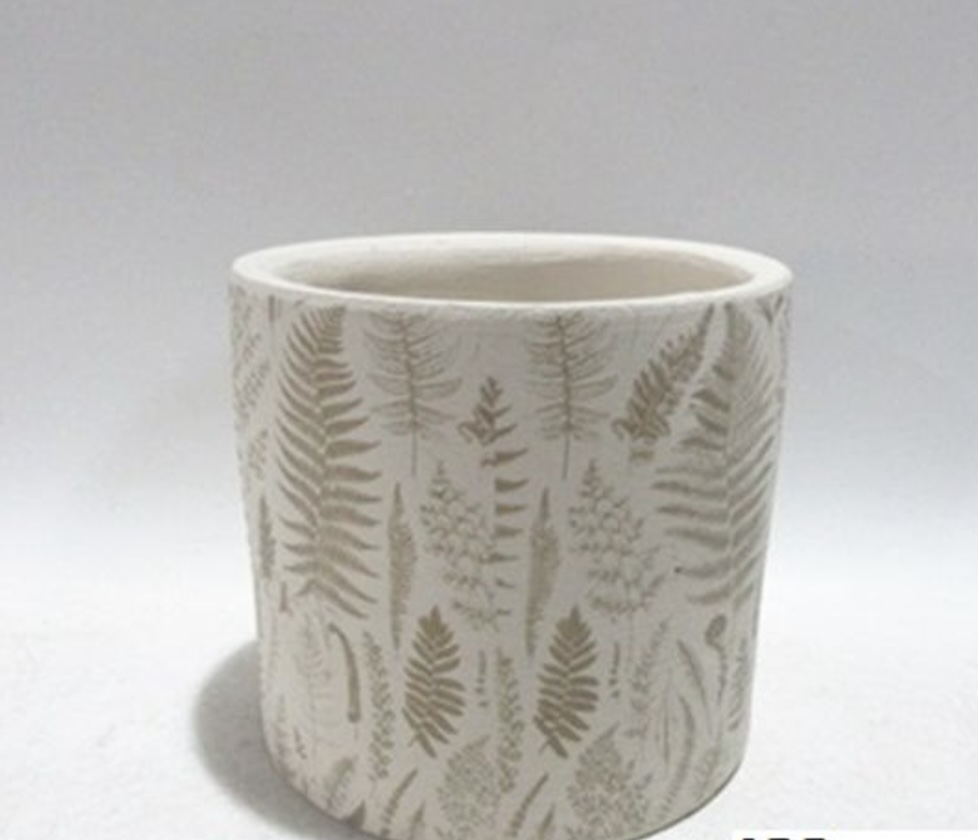 White Fern Planter 5.25"