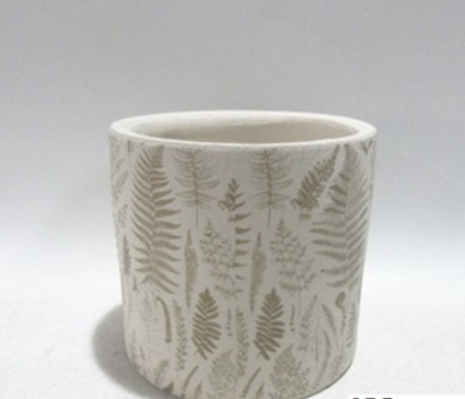 White Fern Planter 5.25"
