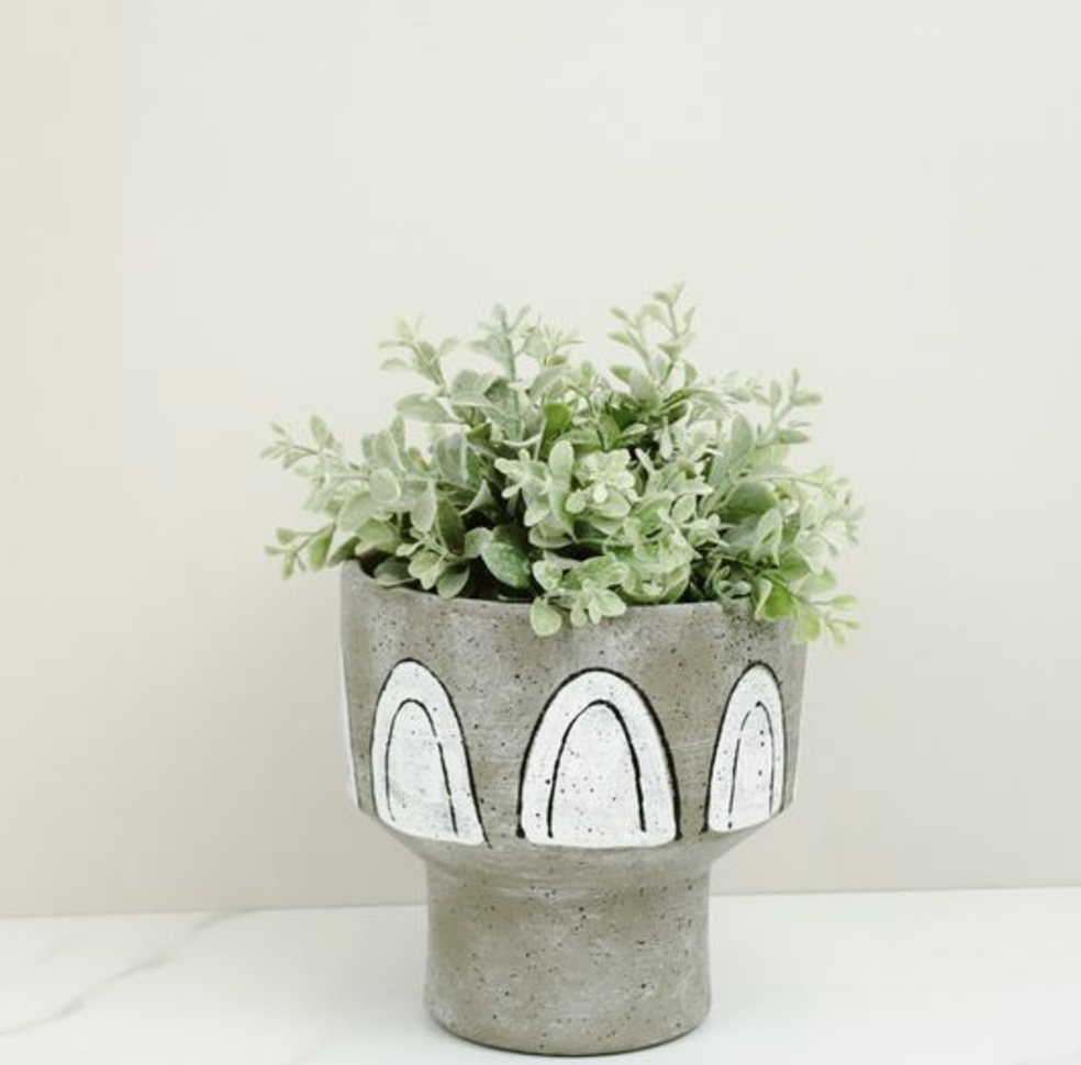 Two Tone Pattern Planter