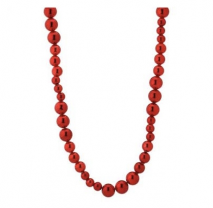 Shiny Red Mixed Ball Garland