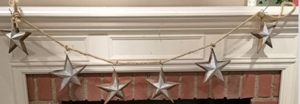 Metal Stars Garland