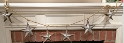 Metal Stars Garland