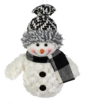  Plush Snowman Ornament