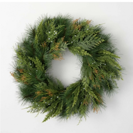 Mixed Pine Wreath - 24"