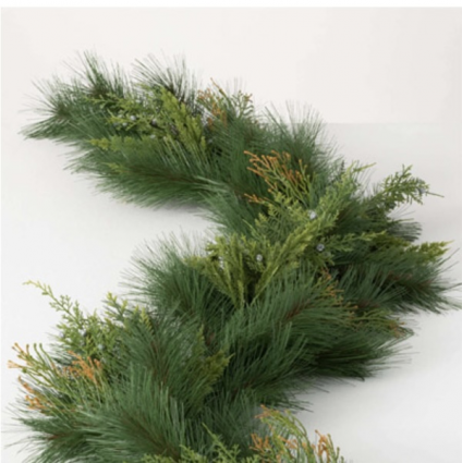 Mixed Pine and Juniper Garland - 7.5'