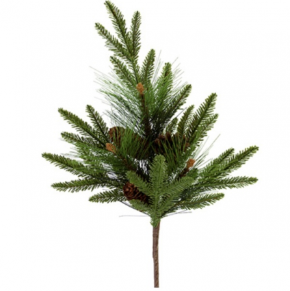 Mixed Fir Spray with Pinecones Pick 33"