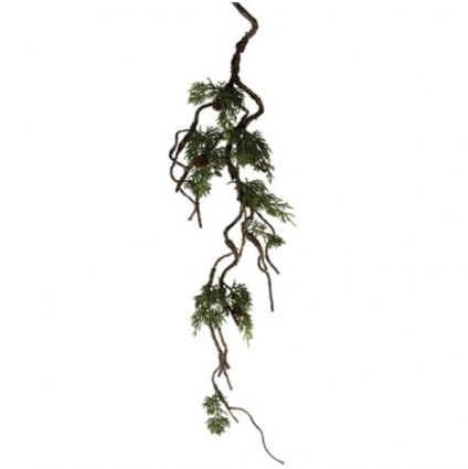 Cypress Pine Vine with Pinecones 33"