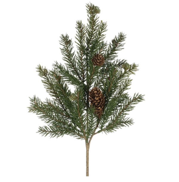 White Spruce with Pine Cone Pick - 16"