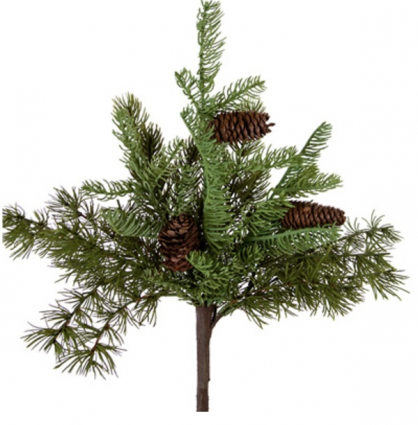 Spruce Mix Bush with Pine Cones