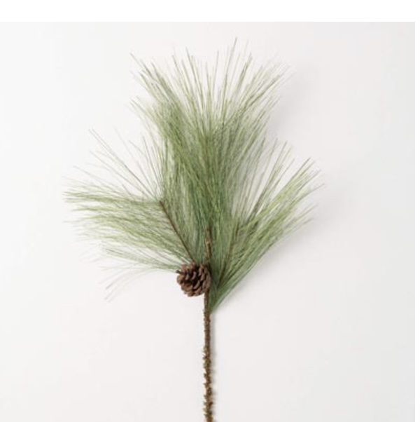 Long Pine Pick with Pine Cones - 20"