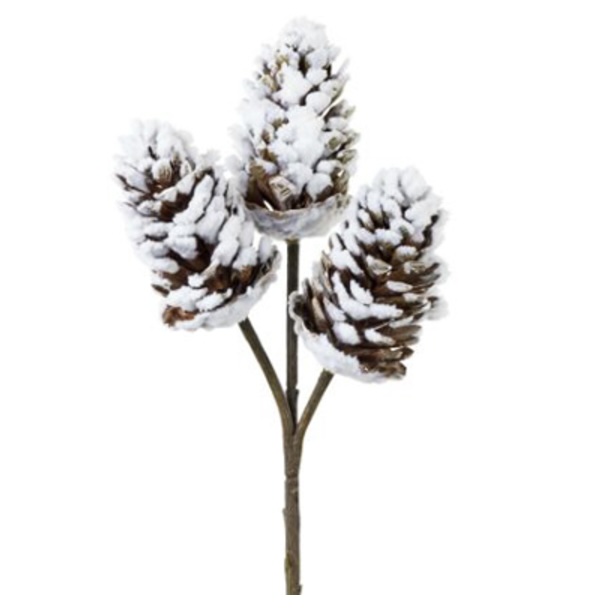 Green Pine with Pine Cone Spray 29"