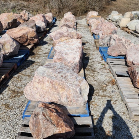 Rose Granite Boulders