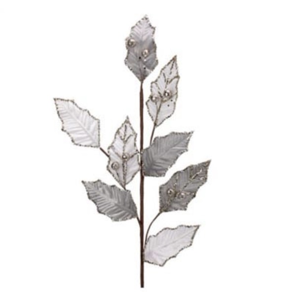  Leaf with Glitter Vein Spray 30"