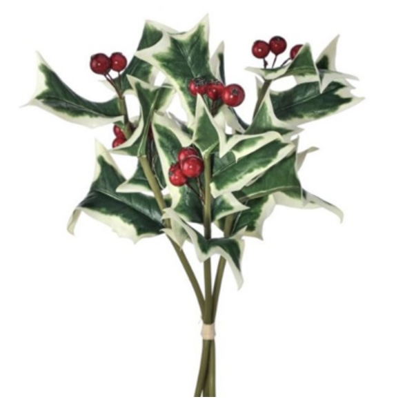 Variegated Holly Sprig Bundle