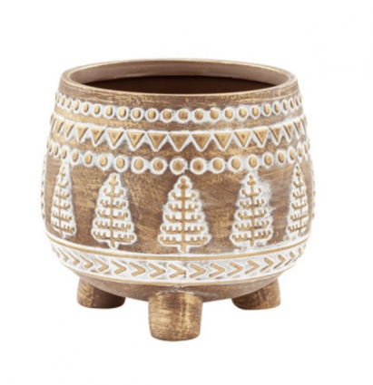 Gold Footed Tree Cache Pot (Large)