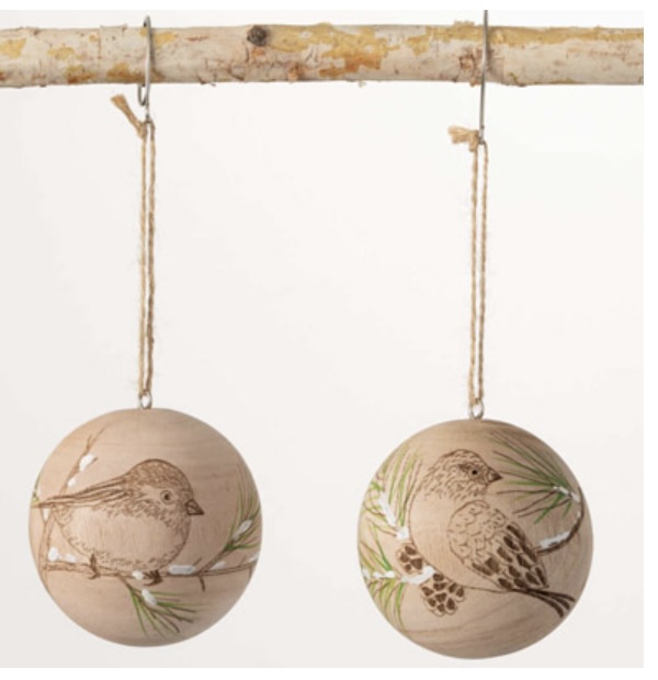 Natural Bird Ornaments