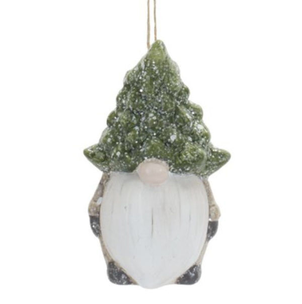 Gnome with Tree Hat Ornament