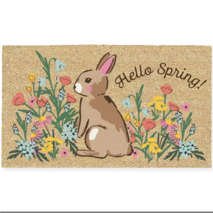 DOORMAT, HELLO SPRING BUNNY