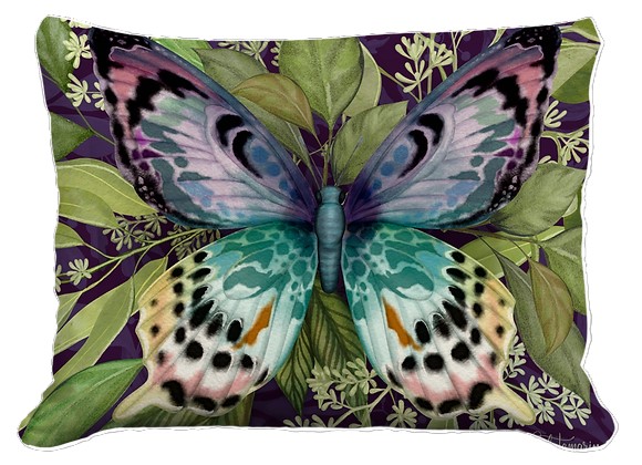 PILLOW, 19"X24" MYSTIC BUTTERFLY