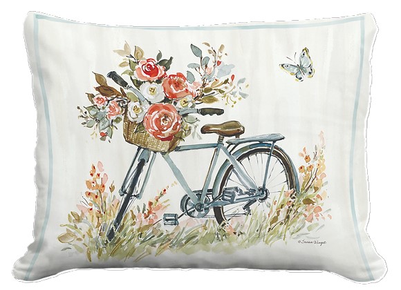 PILLOW, 19" X 24" BIKE W/BASKET