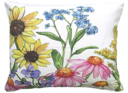 PILLOW, 19" X 24" WILDFLOWERS 2