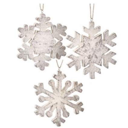 Frosted Snowflake Ornament