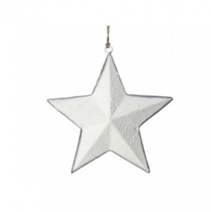  Etched Metal Star Ornament