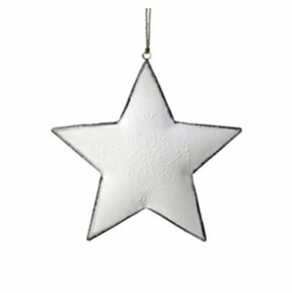 Etched Metal Star Ornament