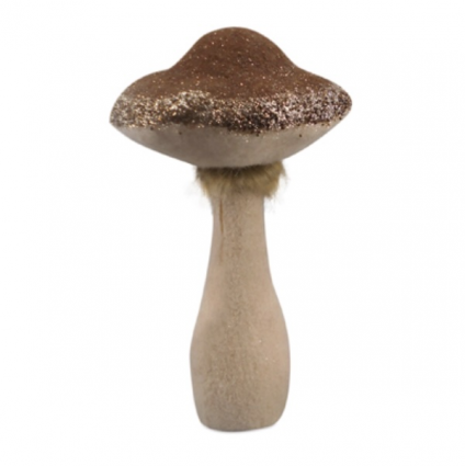 Foam Fabric Mushroom Ornament (13.5")