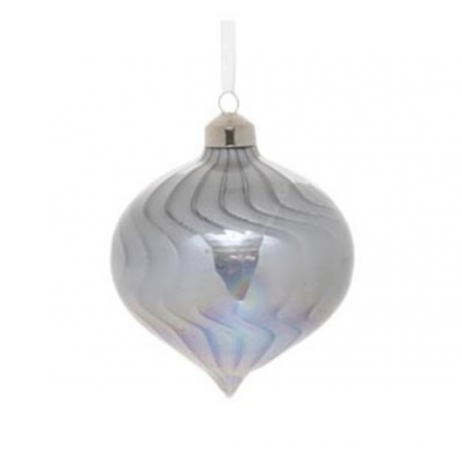 Glass Swirl Ornament