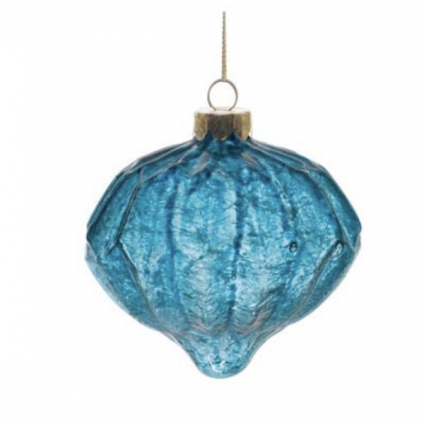 Aqua Glass Ornament