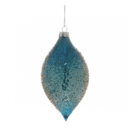 Aqua Glass Ornament