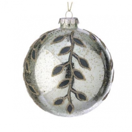 Beaded Leaf Vine Ornament