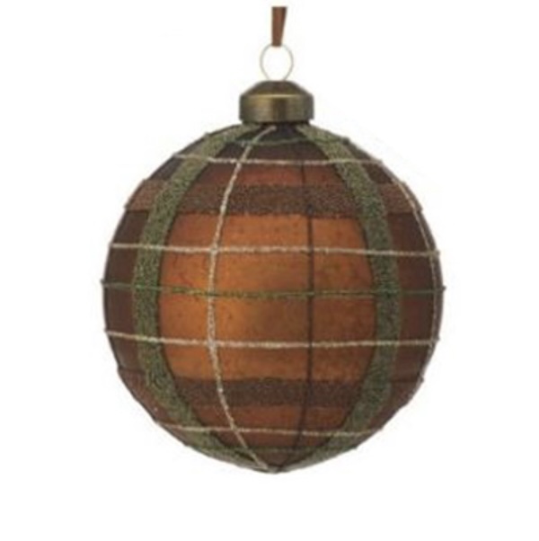 Matte Plaid Ornaments