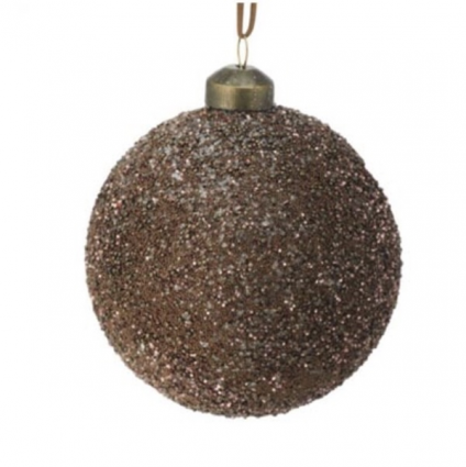 Crusted Chocolate Ball Ornament