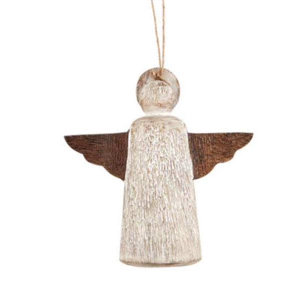  Multi-Color Wood Angel Ornament