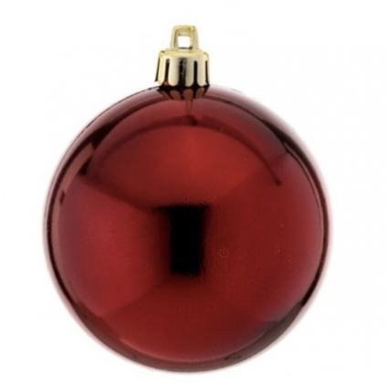 Shiny Red Ornaments (Box of 6)