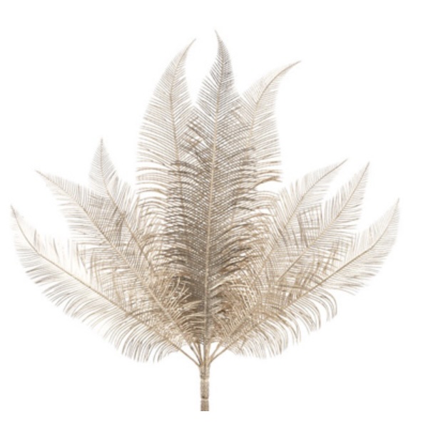  Gold Feather Fern Spray