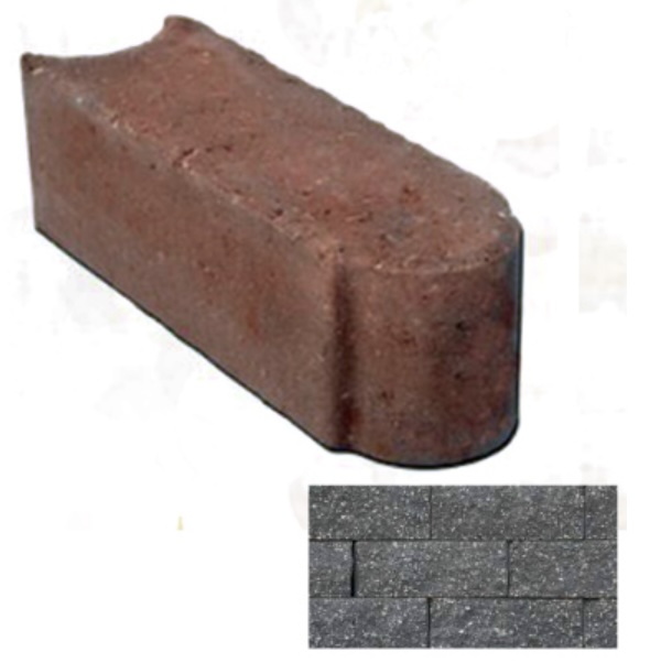 Charcoal Plaza Concrete Edging