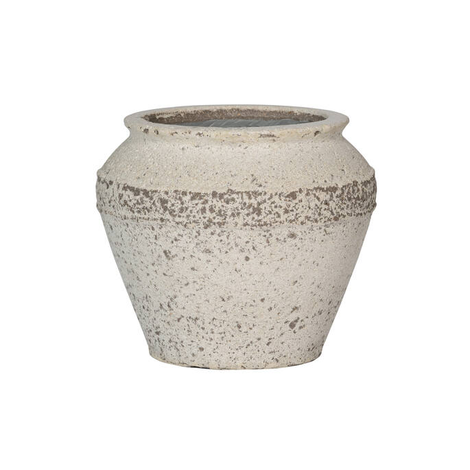 Chalk White Eros S Pot