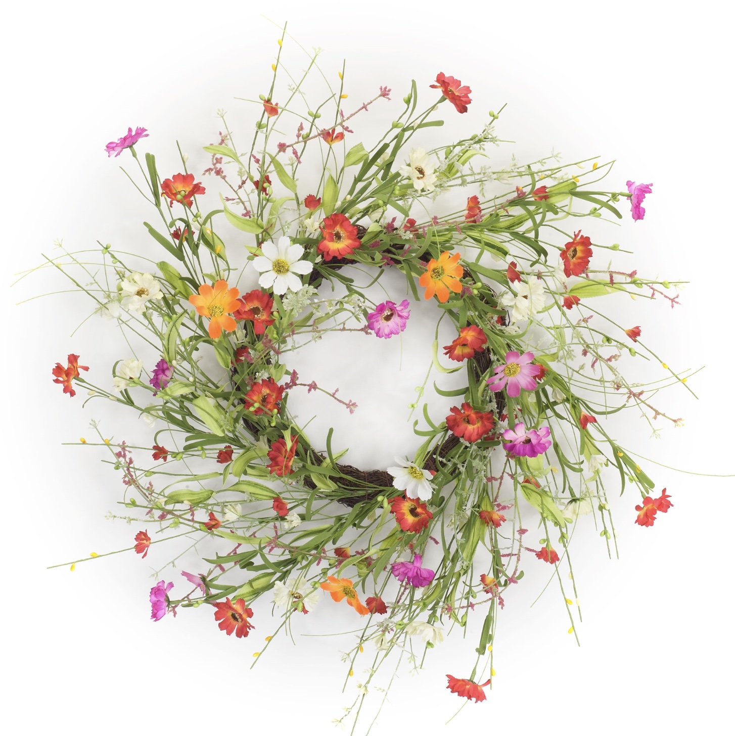 Mixed Floral Wreath 22"