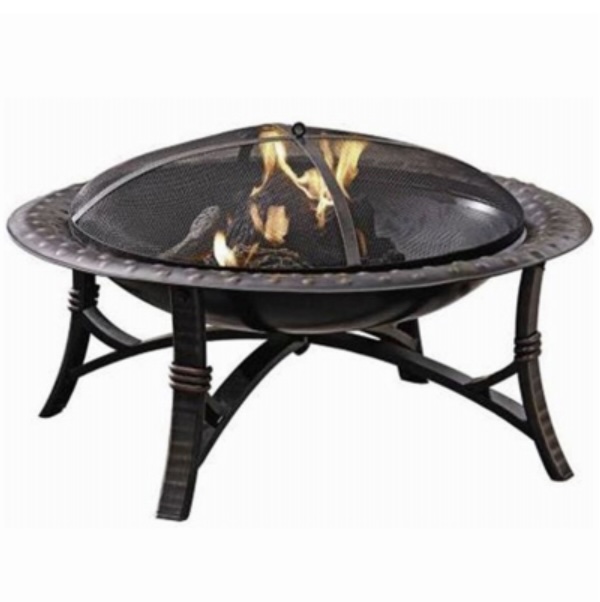 FIRE PIT, 35" ROUND BLACK