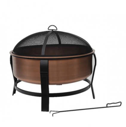 FIRE PIT, COPPER W/SCREEN