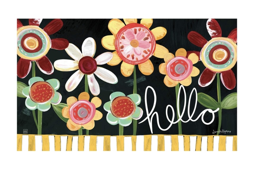 Playful Petals Doormat