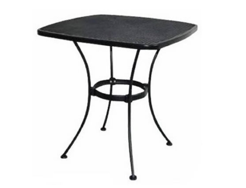 Black Uptown Steel Bistro Table